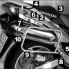 Крепление боковых кофров Hepco & Becker для мотоцикла Honda XL1000V Varadero