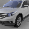 Пороги алюминиевые (Opal) Honda CR-V 4 (2012-2014 /2015-)