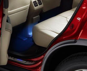 Подсветка зоны ног задних пассажиров (светлый салон)  Honda 08E10T1G620B