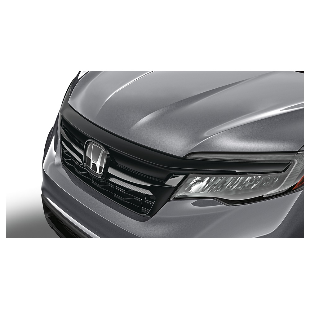 Решетка радиатора + накладка на решетку для Honda Pilot 3 2019-2021 Решетка радиатора + накладка на решетку для Honda Pilot 3 2019-2021