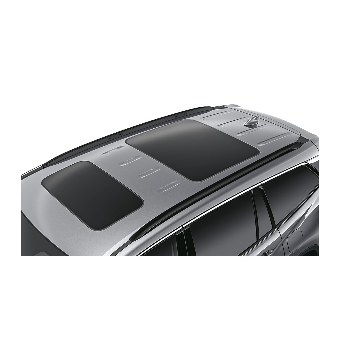 Накладки на рейлинги (черные) для Honda Pilot 3 2016-2021 Накладки на рейлинги (черные) для Honda Pilot 3 2016-2021