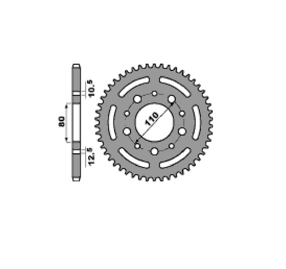 PBR Звезда задняя для Honda CB750 (4350 40 C45) PBR Звезда задняя для Honda CB750 (4350 40 C45)
