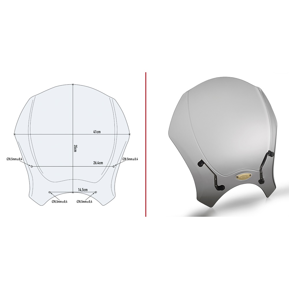 Ветровое стекло Givi, Kappa для Honda CMX500 Rebel (2017 - н.в.) Ветровое стекло Givi, Kappa для Honda CMX500 Rebel (2017 - н.в.)