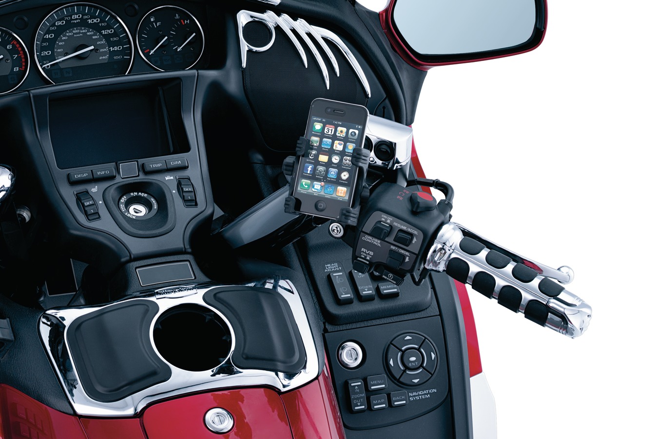 Крепление для телефона (Комплект) для Honda Gold Wing  1698 Крепление для телефона (Комплект) для Honda Gold Wing  1698