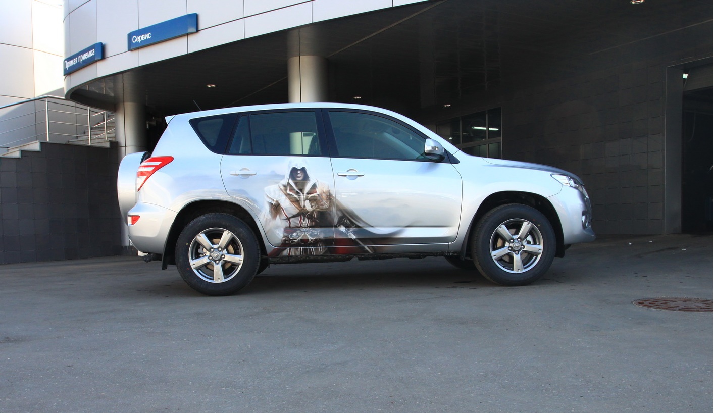 Аэрография Toyota Rav  Аэрография Toyota Rav