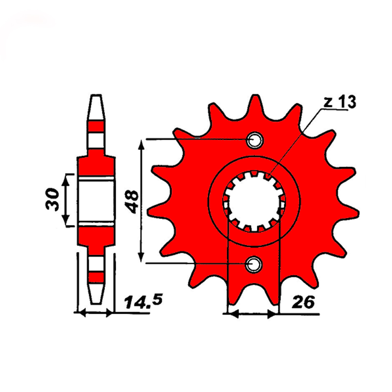 Звезда передняя ведущая PBR 2047 под 525 цепи