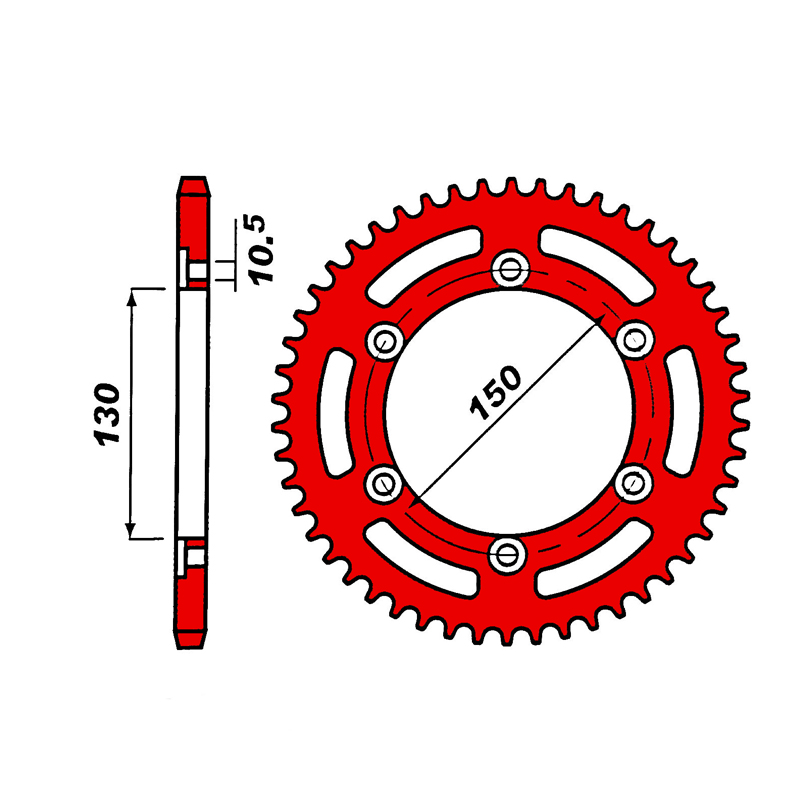 Звезда задняя ведомая PBR 236 под 520 цепи Звезда задняя ведомая PBR 236 под 520 цепи