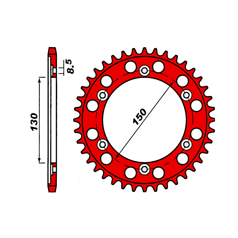 Звезда задняя ведомая PBR 298 под 530 цепи Звезда задняя ведомая PBR 298 под 530 цепи