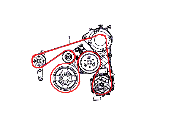 Ремень приводной генератора Civic 5d 9 поколения Honda 31110R1AA02 Ремень приводной генератора Civic 5d 9 поколения Honda 31110R1AA02