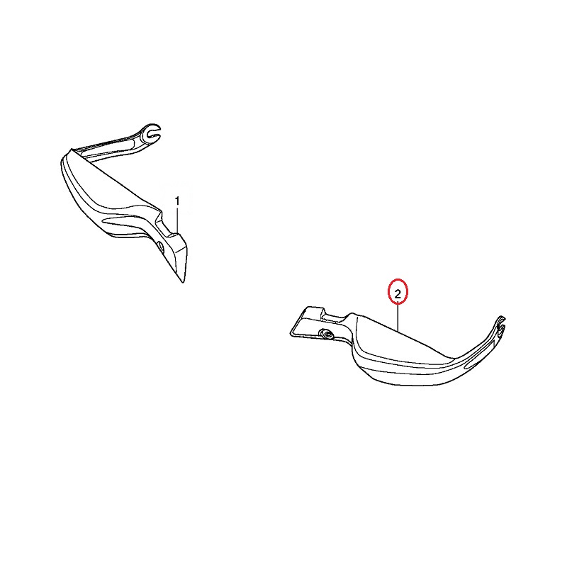 Защита рук, рычагов на руль (левая) для Honda VFR1200X Crosstourer 2017- Защита рук, рычагов на руль (левая) для Honda VFR1200X Crosstourer 2017-