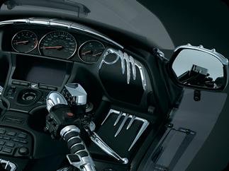 Хромированные  накладки на передние колонки (пара) для Honda GL1800 Gold Wing 3739 Хромированные  накладки на передние колонки (пара) для Honda GL1800 Gold Wing 3739