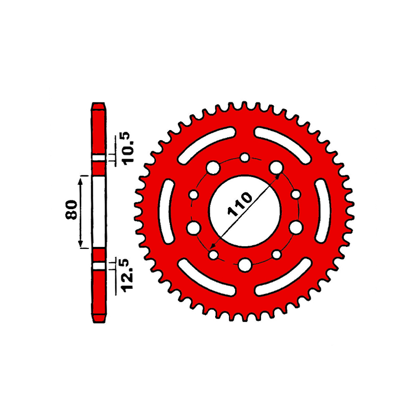 Звезда задняя ведомая PBR 4350 под 525 цепи Звезда задняя ведомая PBR 4350 под 525 цепи
