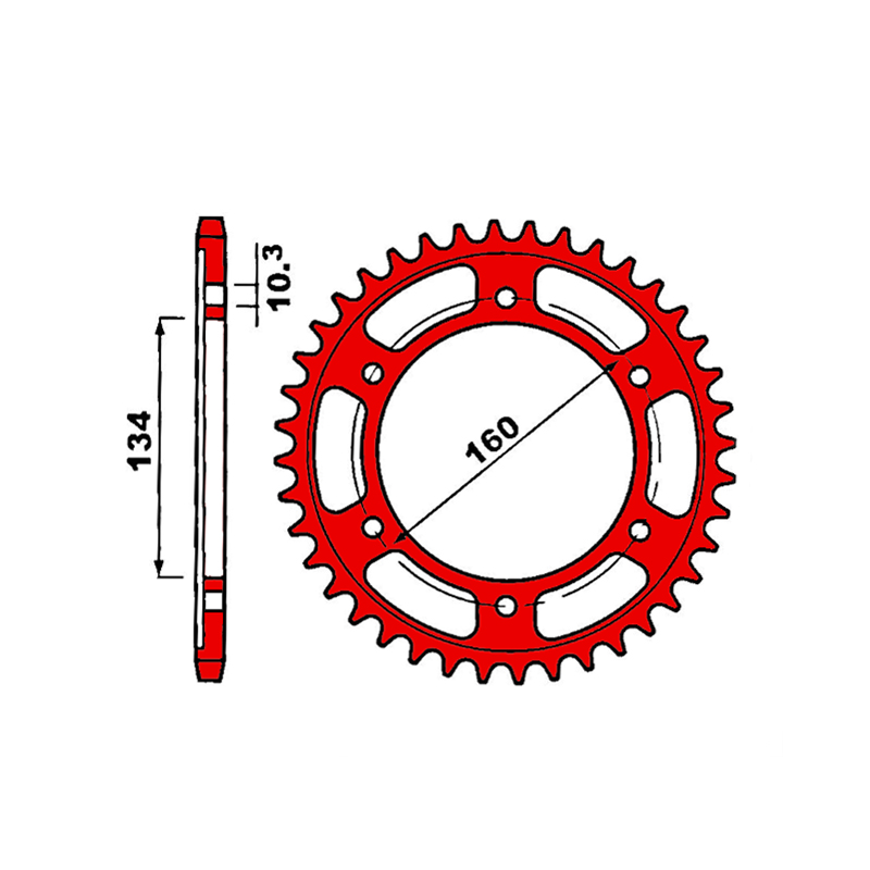 Звезда задняя ведомая PBR 4405 под 525 цепи Звезда задняя ведомая PBR 4405 под 525 цепи