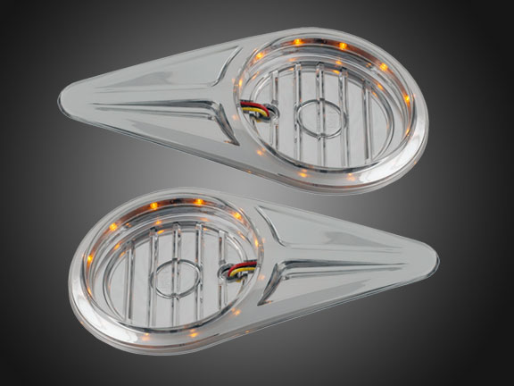 Накладки под эмблемы LED (пара) для Honda GL1800 Gold Wing 45-1694A Накладки под эмблемы LED (пара) для Honda GL1800 Gold Wing 45-1694A