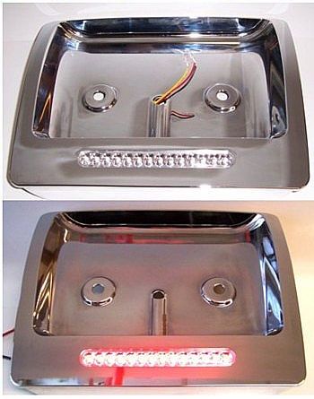 Хромированная рамка для номерного знака с подсветкой (1 шт) для Honda GL1800 Gold Wing 45-1836 Хромированная рамка для номерного знака с подсветкой (1 шт) для Honda GL1800 Gold Wing 45-1836