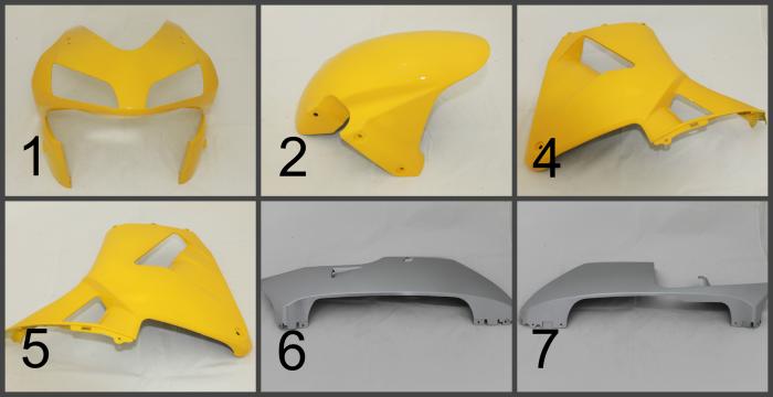 Комплект пластика - обтекателя для мотоцикла Honda CBR600RR  2003-2006 Комплект пластика - обтекателя для мотоцикла Honda CBR600RR  2003-2006