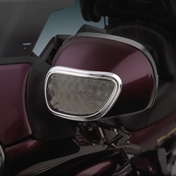 Хромированные накладки на зеркала (Пара) для Honda GL1800 Gold Wing 52-763 Хромированные накладки на зеркала (Пара) для Honda GL1800 Gold Wing 52-763