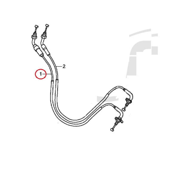 Оригинальный трос газа (на открытие) для Honda NC700X / NC750X 2016- (АКПП) Оригинальный трос газа (на открытие) для Honda NC700X / NC750X 2016- (АКПП)