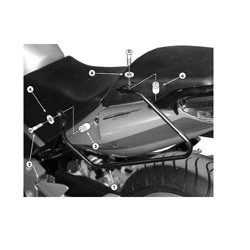 Крепление мягких сумок Givi / Kappa для мотоцикла Honda Крепление мягких сумок Givi / Kappa для мотоцикла Honda