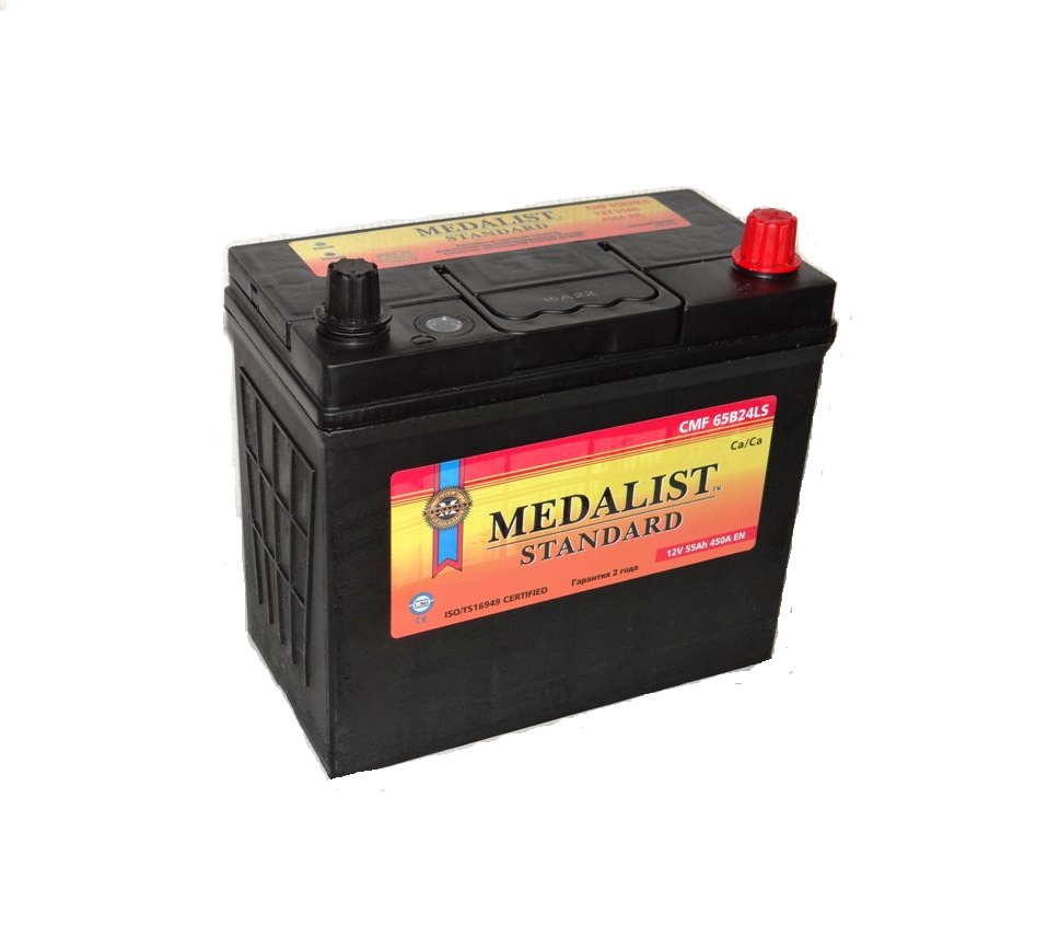 Аккумулятор Medalist Standart  55A/Ч (65B24LS) Аккумулятор Medalist Standart  55A/Ч (65B24LS)
