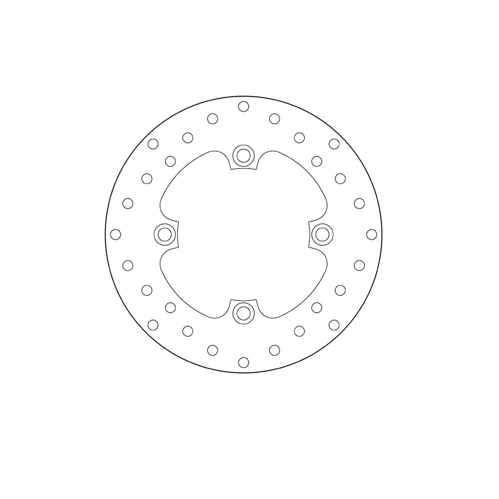 Задний тормозной диск Brembo для мотоцикла Honda CBR 125 2011-2016 Задний тормозной диск Brembo для мотоцикла Honda CBR 125 2011-2016