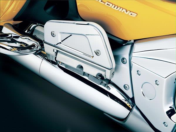 Хромированные накладки на пассажирские платформы (пара) для Honda Gold Wing 7015 Хромированные накладки на пассажирские платформы (пара) для Honda Gold Wing 7015