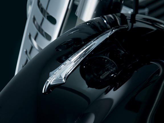 Хромированная накладка на переднее крыло ''Коготь'' (1 шт) для Honda GL1800 Gold Wing 7332  Хромированная накладка на переднее крыло ''Коготь'' (1 шт) для Honda GL1800 Gold Wing 7332