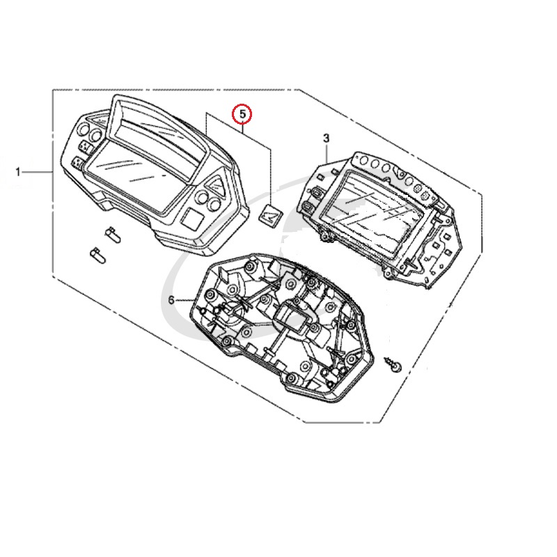 Верхняя часть корпуса приборной панели для Honda VFR1200X Crosstourer 2012-2015 Верхняя часть корпуса приборной панели для Honda VFR1200X Crosstourer 2012-2015