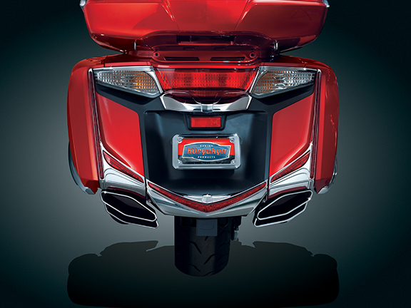 Хромированные насадки на глушители POLYGON для Honda GL1800 Gold Wing 7622 Хромированные насадки на глушители POLYGON для Honda GL1800 Gold Wing 7622
