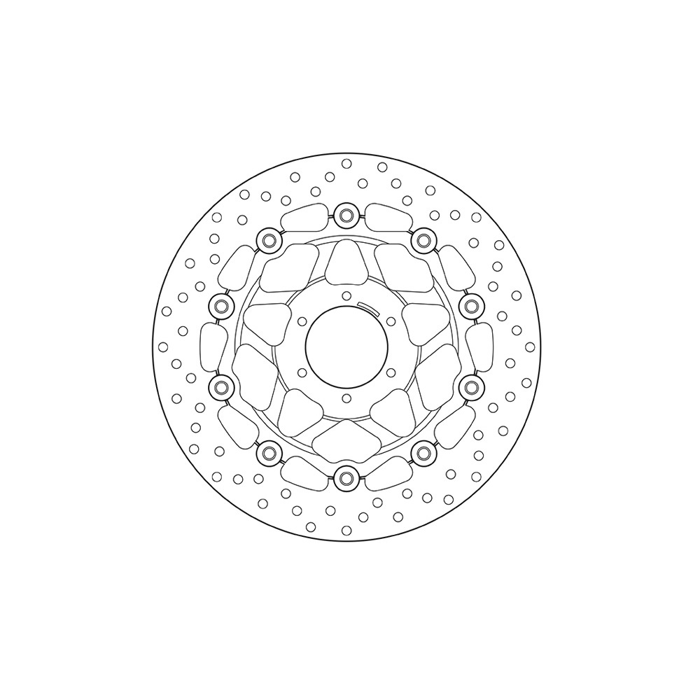 Передний тормозной диск Brembo для мотоцикла Honda CB600 Hornet 1998-1999 / CB400 1997-2019