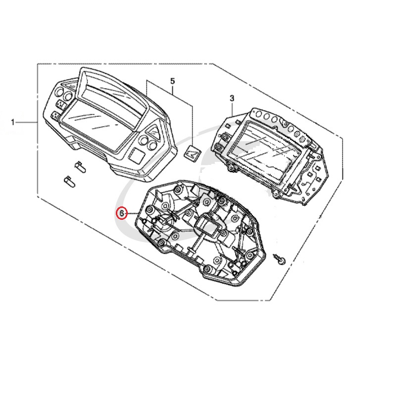 Нижняя часть корпуса приборной панели для Honda VFR1200X Crosstourer  Нижняя часть корпуса приборной панели для Honda VFR1200X Crosstourer