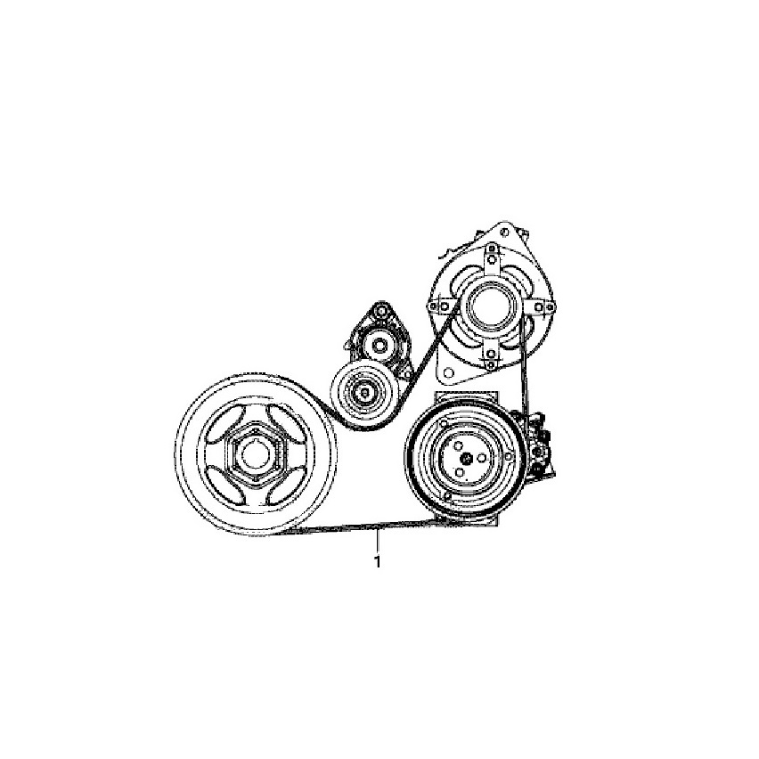 Ремень генератора Honda Pilot 3 (3.0L) Ремень генератора Honda Pilot 3 (3.0L)