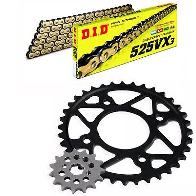 Цепь и звёзды DID 525VX3 для Honda CRF1100L Africa Twin (2020 - н.в.) Цепь и звёзды DID 525VX3 для Honda CRF1100L Africa Twin (2020 - н.в.)