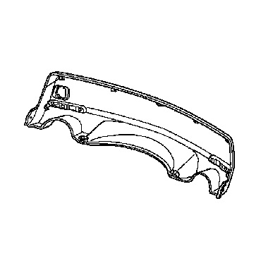 Нижняя часть заднего бампера для Acura MDX II 2007-09