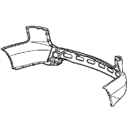 Задний бампер для Acura MDX II 2007-09 04715-STX-A91ZZ Задний бампер для Acura MDX II 2007-09 04715-STX-A91ZZ