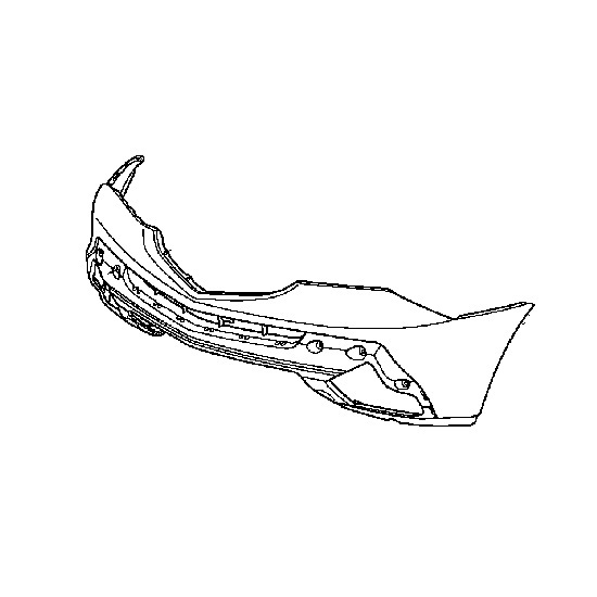 Передний бампер для Acura MDX II 2007-09  04711-STX-A90ZZ