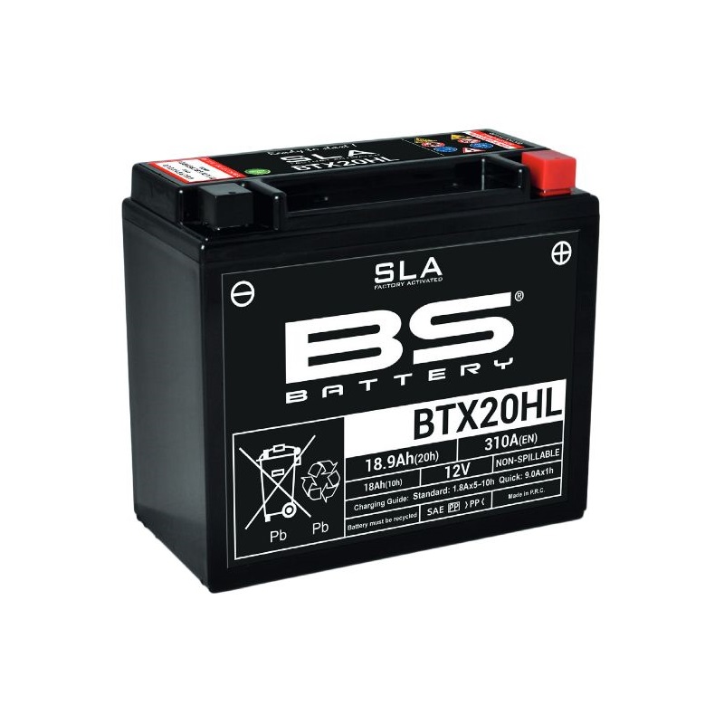 Аккумуляторная батарея BS-Battery AGM серии SLA (YTX20L-BS, YTX20HL-BS)