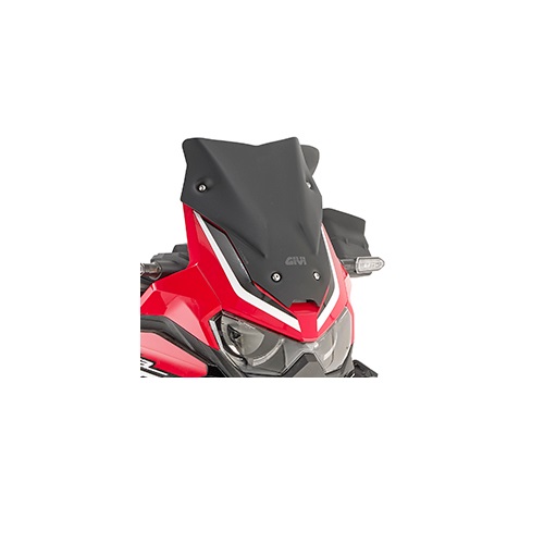 Низкое ветровое стекло (черное матовое) Givi / Kappa для Honda CRF1100L 2020- Низкое ветровое стекло (черное матовое) Givi / Kappa для Honda CRF1100L 2020-