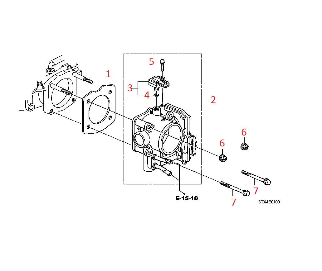 Дроссельная заслонка Acura MDX 2   Дроссельная заслонка Acura MDX 2