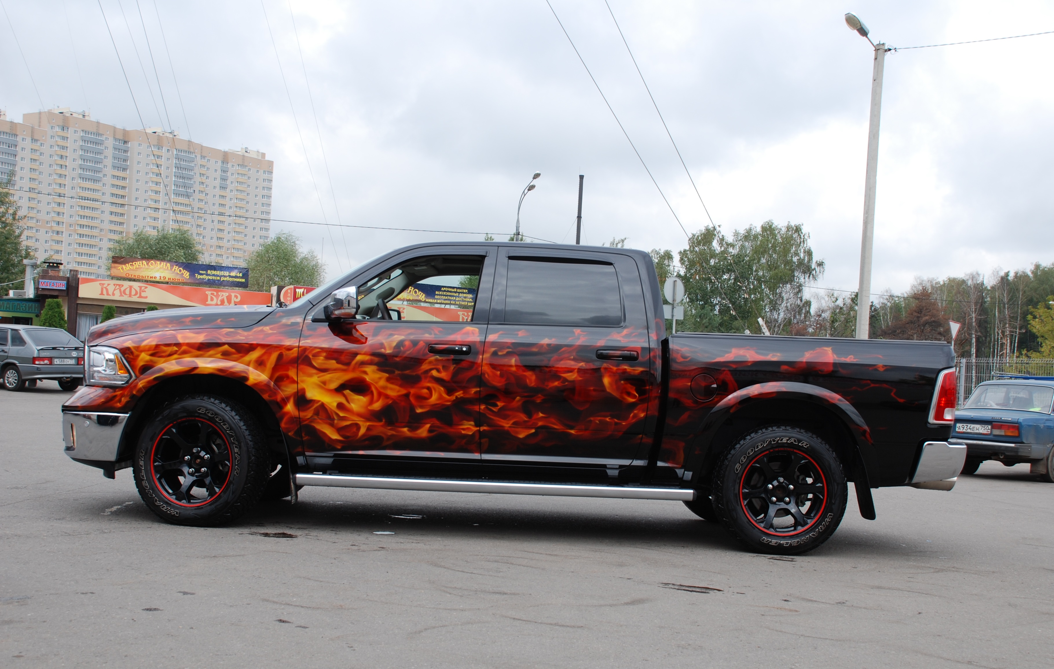 Аэрография Dodge Ram  Аэрография Dodge Ram