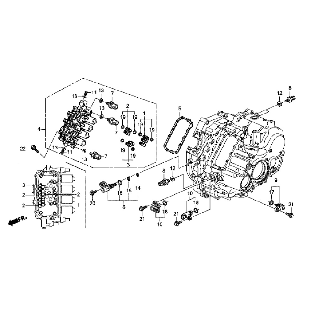 Блок соленоидов Honda Pilot 3 Блок соленоидов Honda Pilot 3