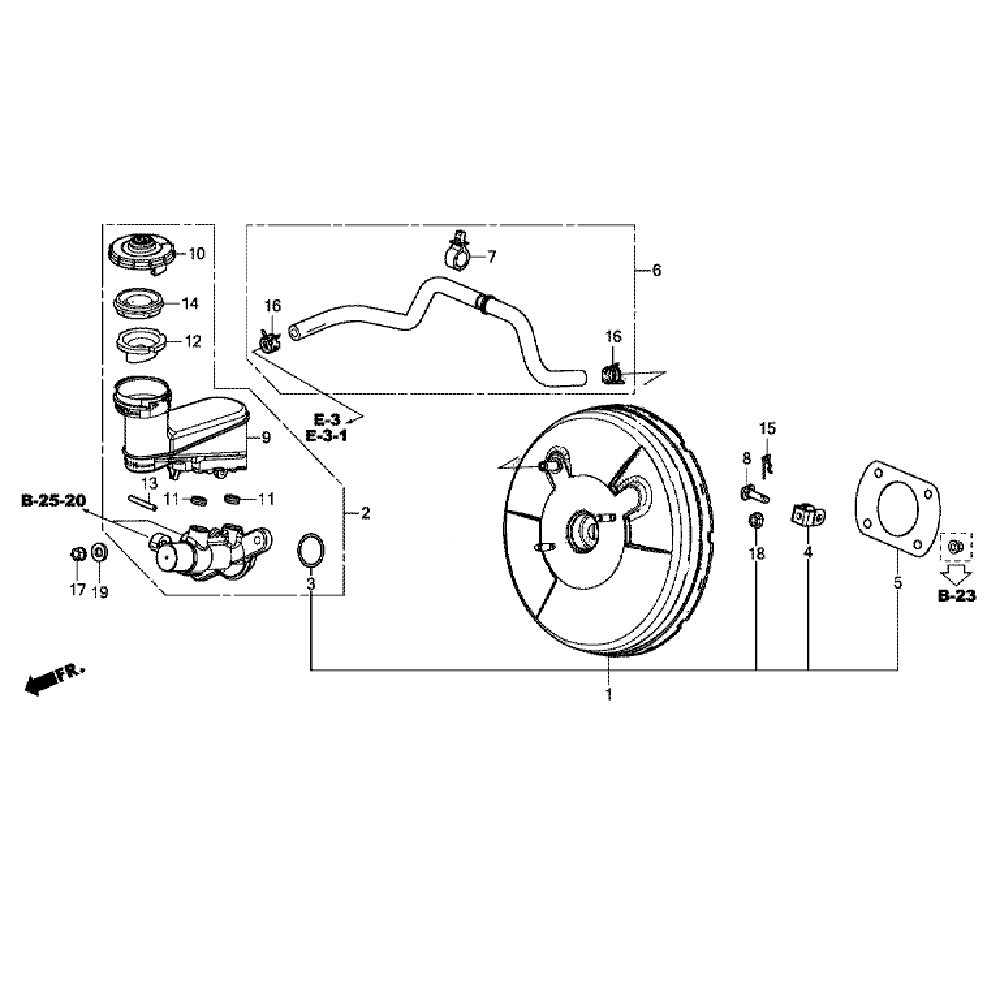 Главный цилиндр тормоза Honda Pilot 3 (3.0L) Главный цилиндр тормоза Honda Pilot 3 (3.0L)
