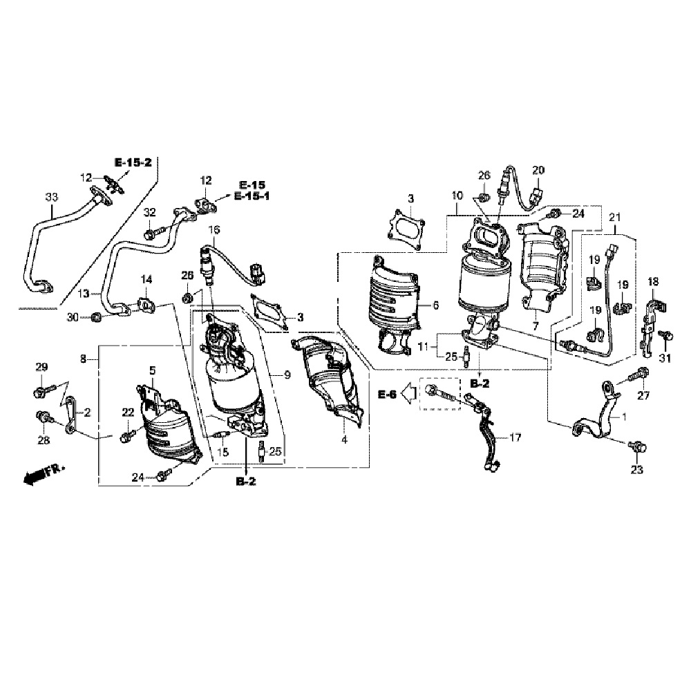 Катализатор Honda Pilot 3 (3.0L) Катализатор Honda Pilot 3 (3.0L)
