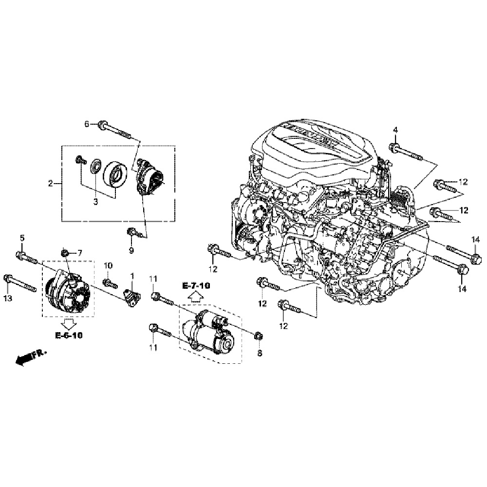 Натяжитель приводного ремня Honda Pilot 3 (3,0L) Натяжитель приводного ремня Honda Pilot 3 (3,0L)