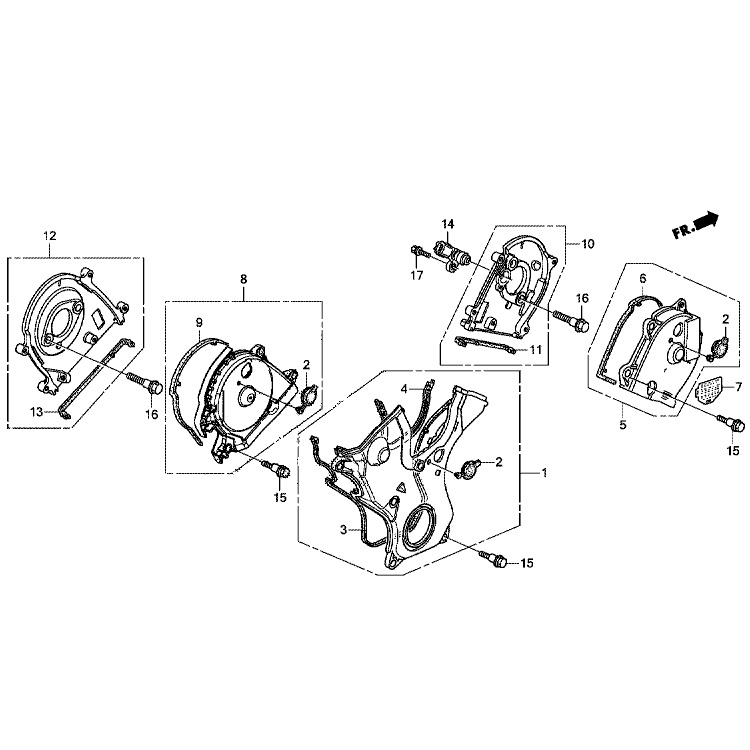 Крышка ремня ГРМ и комплектующие Honda Pilot 3 (3.0L) Крышка ремня ГРМ и комплектующие Honda Pilot 3 (3.0L)