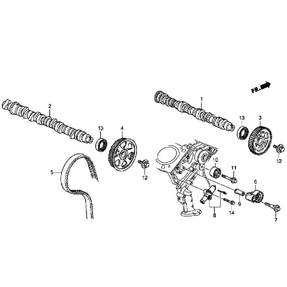Распредвал, Ремень ГРМ Honda Pilot 3 (3.0L) Распредвал, Ремень ГРМ Honda Pilot 3 (3.0L)