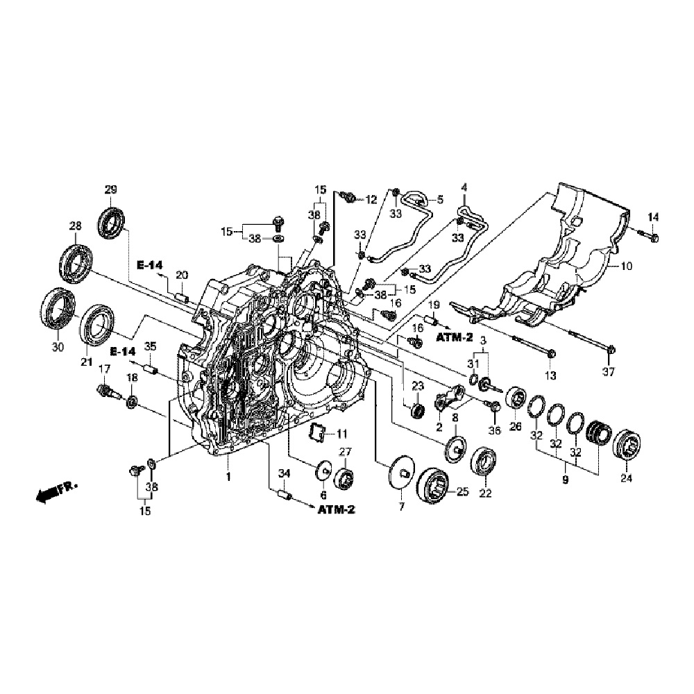 Корпус гидротрансформатора Honda Pilot 3 Корпус гидротрансформатора Honda Pilot 3