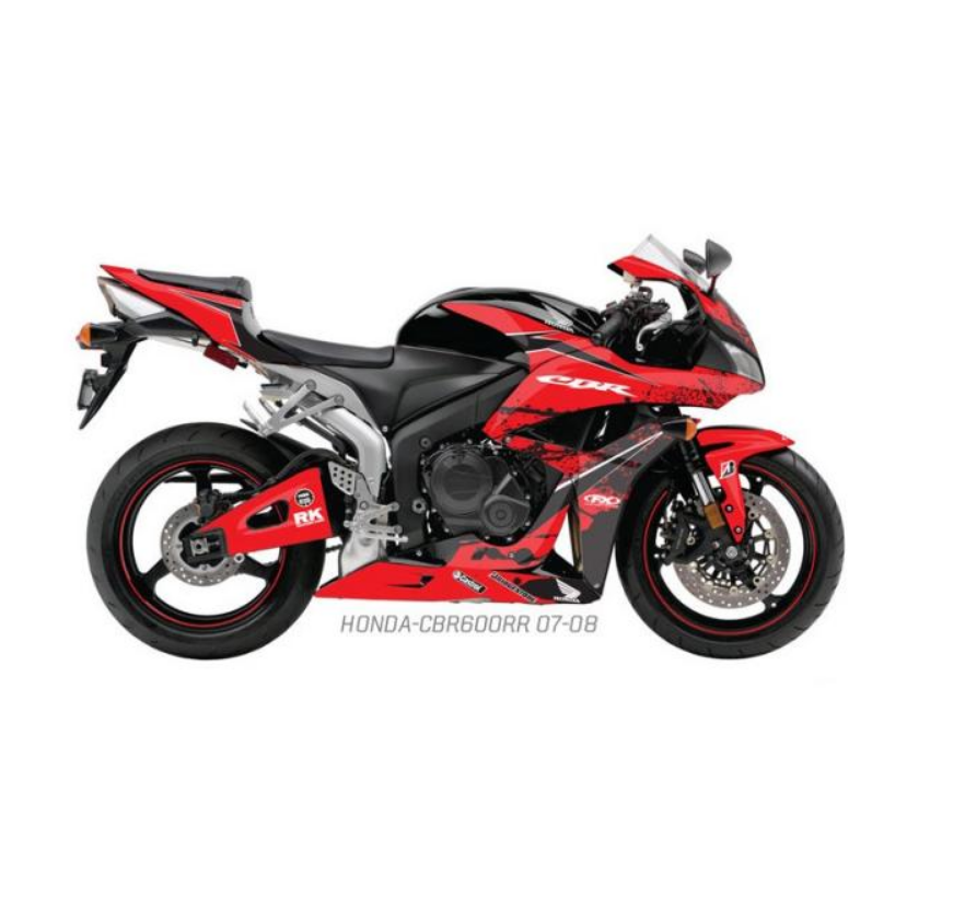 Комплект пластика - обтекателя для мотоцикла Honda CBR600RR 2007-2012 Комплект пластика - обтекателя для мотоцикла Honda CBR600RR 2007-2012