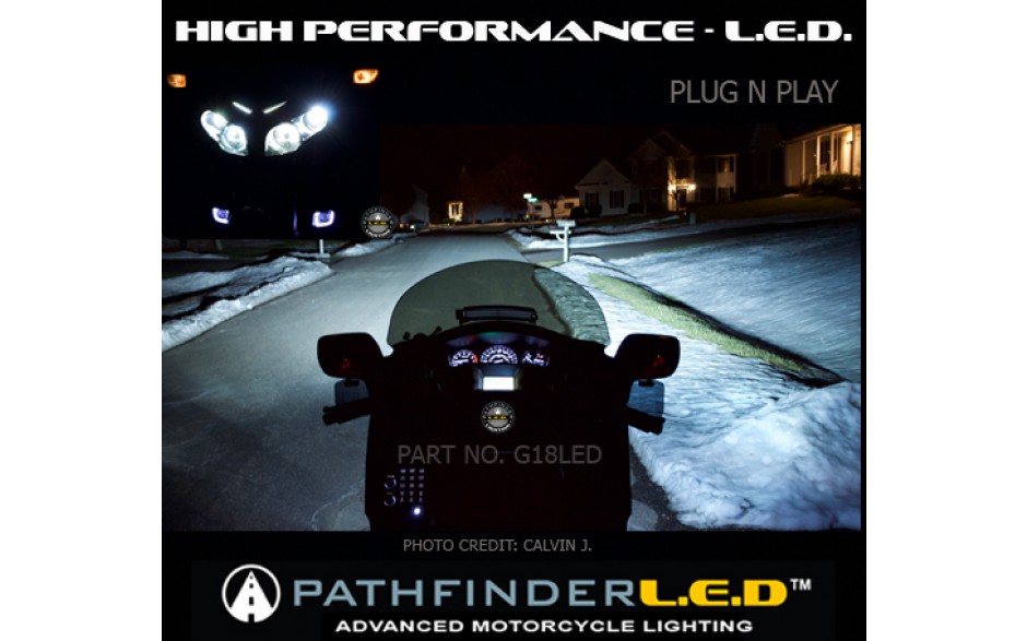 Комплект диодных ламп дальнего света (пара) для Honda GL1800 Gold Wing G18LEDH