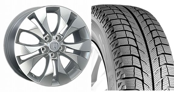 КОЛЕСО В СБОРЕ MICHELIN LATITUDE XI 2 102T не шип 17R + диск  1шт Honda HMR1MSL17L